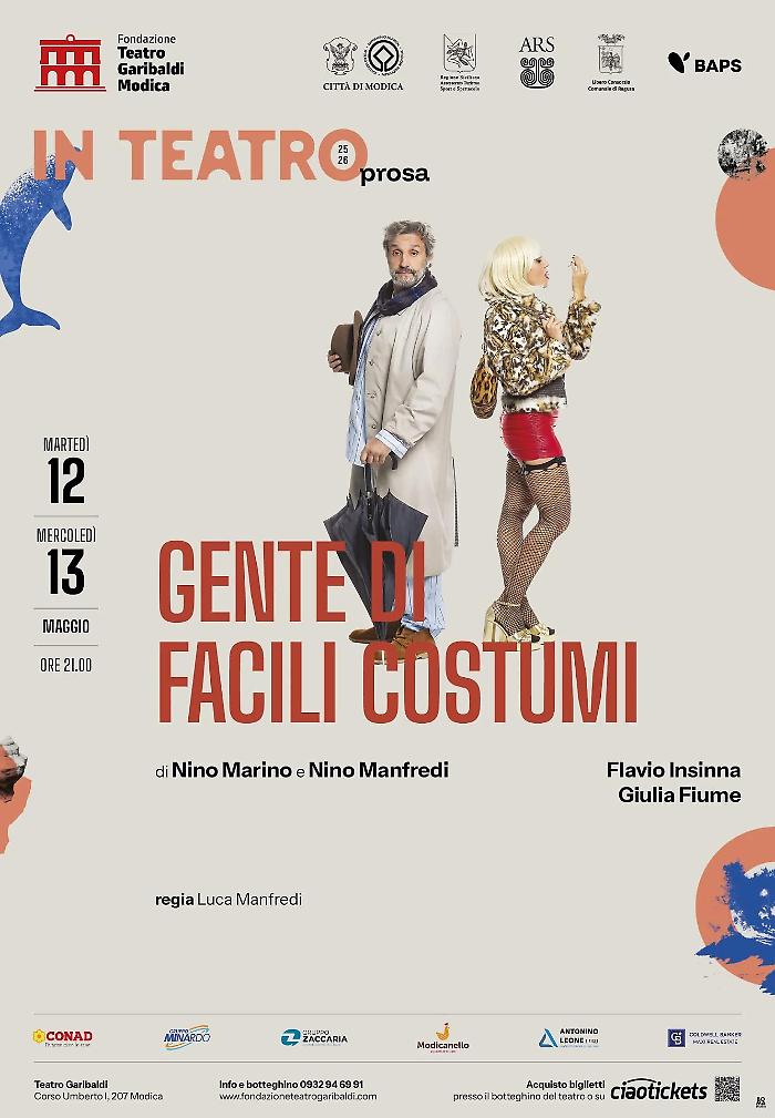 Locandina Spettacolo "Gente di facili costumi"
