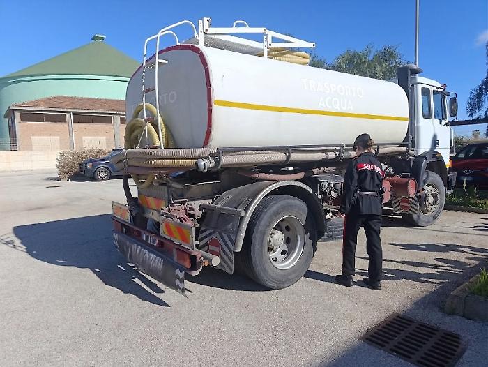 Batteri fecali nell'acqua distribuita abusivamente ai privati: blitz dei carabinieri: scattano denunce e sequestri a Favara