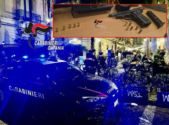Pistola sotto la maglietta: maresciallo in vacanza fa arrestare un 22enne 