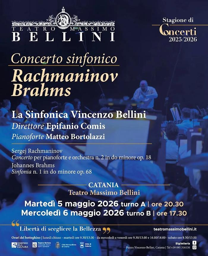 Rachmaninov e Brahms al Massimo Bellini: potenza orchestrale e lirismo nel segno della bellezza