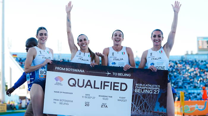 Atletica: oggi ai Mondiali di staffette in Botswana, l'Italia va in pista a caccia di podi e degli ultimi due pass per Pechino 2027