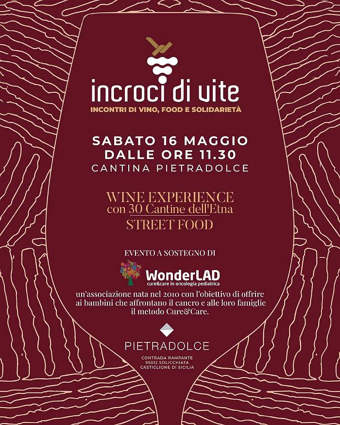 A Cantina Pietradolce torna l'Etna del vino: calici, street food d'autore e solidariet&agrave;