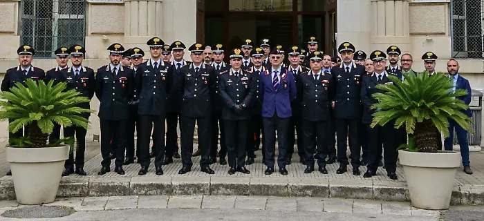 Ragusa, il generale di corpo d'armata Domizi in visita al comando provinciale dei carabinieri