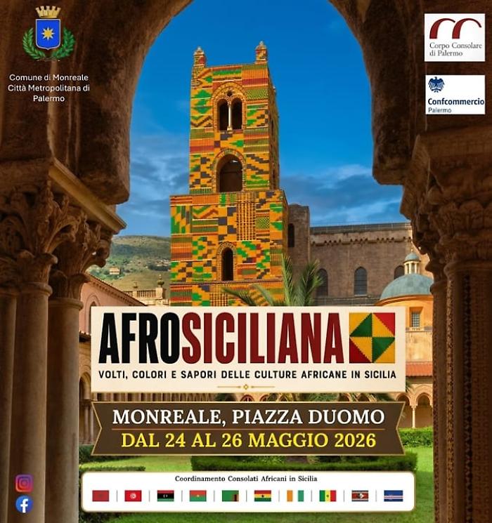 Monreale accoglie Afrosiciliana 2026: tre giorni di musica, sapori e artigianato africano