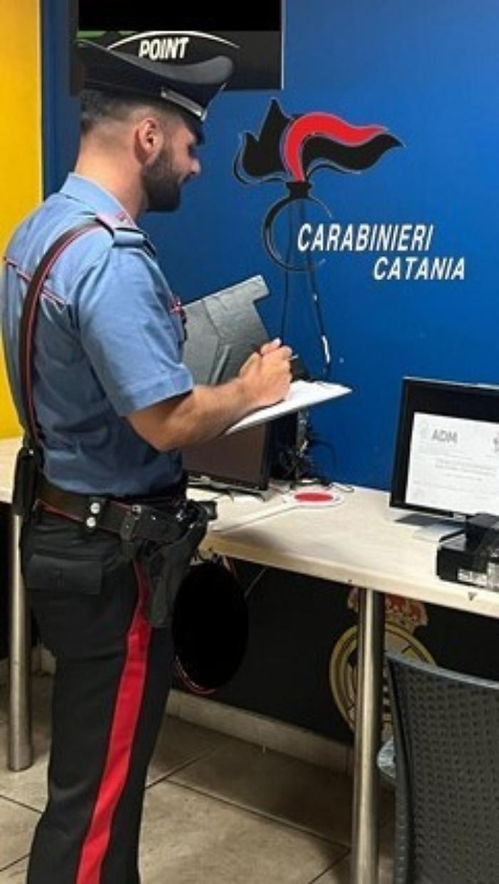Controlli anti-scommesse nel Catanese: denunciato il titolare per esercizio abusivo