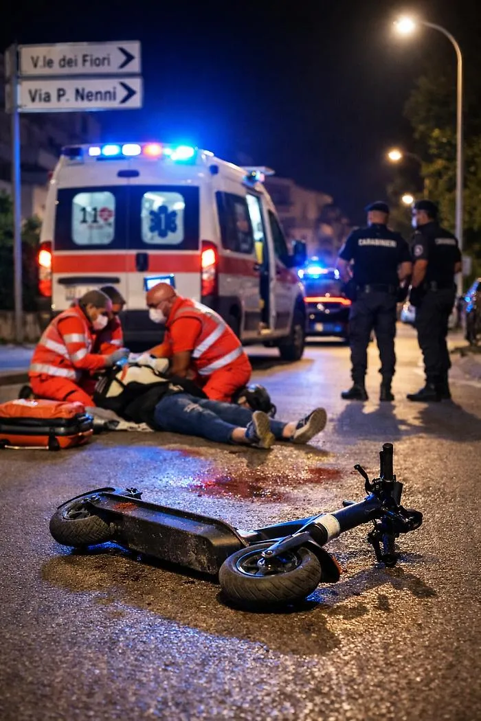 Scicli, incidente autonomo in monopattino: donna resta ferita
