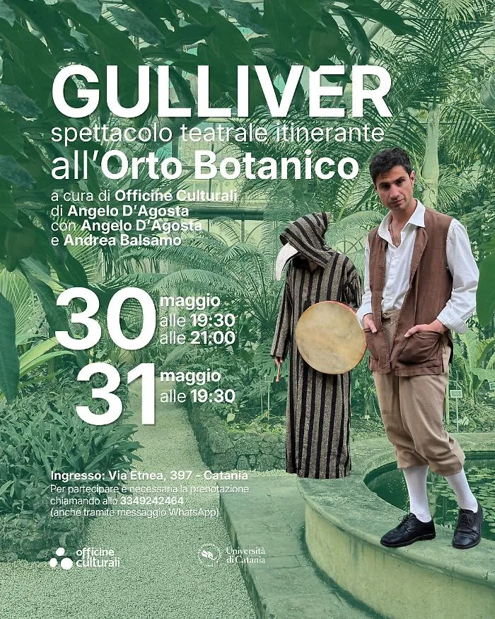 Catania Orto Botanico spettacolo GULLIVER