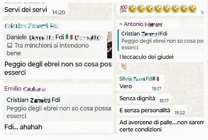 "Non so cosa ci sia peggio degli ebrei": lo scandalo delle chat di FdI finisce in Parlamento 