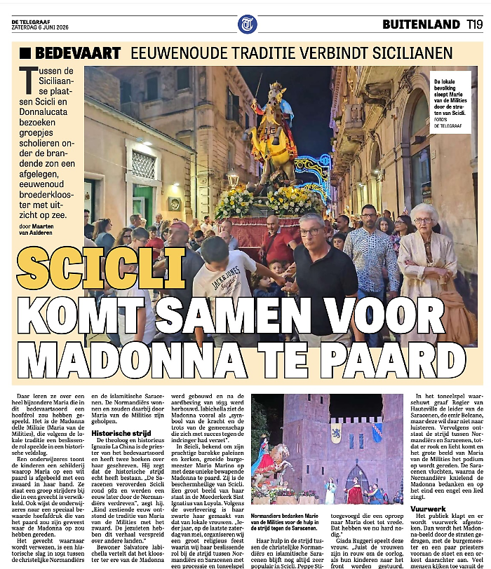 Scicli, la stampa olandese promuove la festa della Madonna a cavallo
