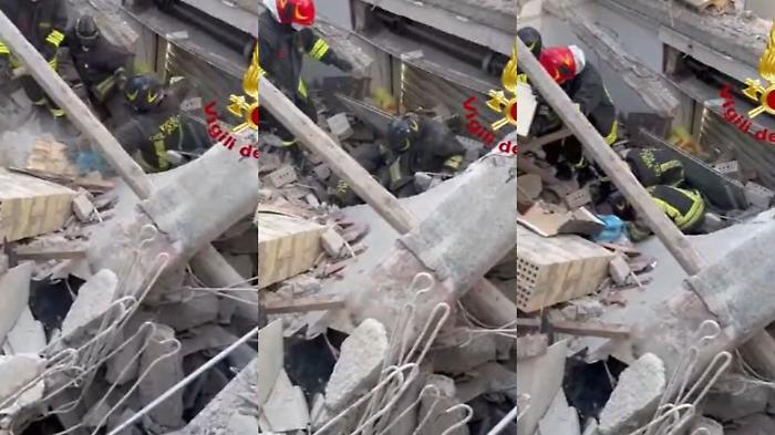 Crolla una palazzina dopo un'esplosione, un morto e due feriti a Porto Sant'Elpidio: vigili del fuoco cercano tra le macerie