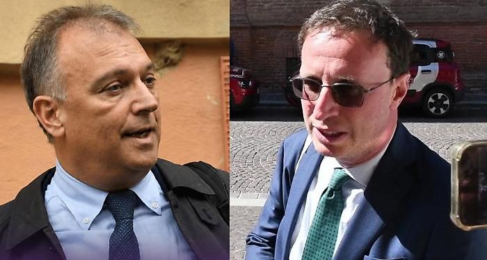 da sinistra gli avvocati Gian Luigi Tizzoni e Francesco Compagna