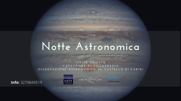 Dal sottosuolo alle stelle: serata magica al Castello La Grua Talamanca