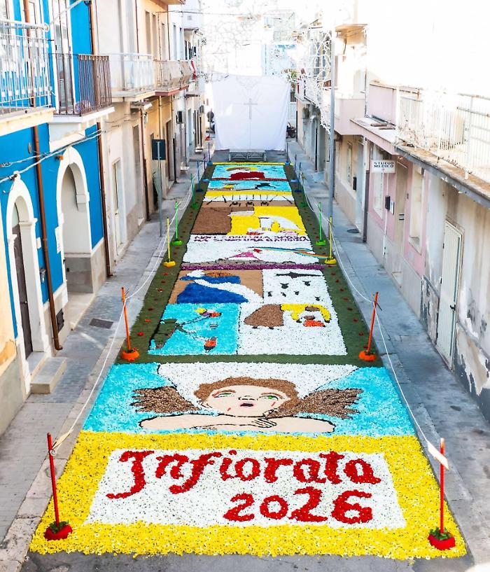 Comiso e l'Infiorata del Sacro Cuore, un successo