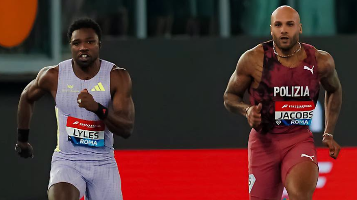 Atletica: la sfida infinita Lyles-Jacobs continua, domenica a Parigi ancora di fronte il pi&ugrave; veloce del mondo e il pi&ugrave; veloce d'Europa
