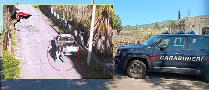 Beccati dai carabinieri ad abbandonare rifiuti in un'area tra Zafferana Etnea e Aci Sant'Antonio