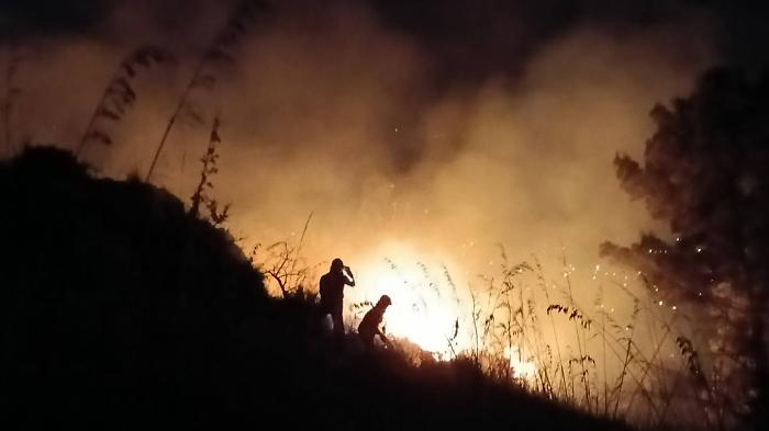 Fiamme nella notte ad Altavilla Milicia, paura in contrada Grotta Mazzamuto - L'allerta rossa per incendi in tutta la provincia