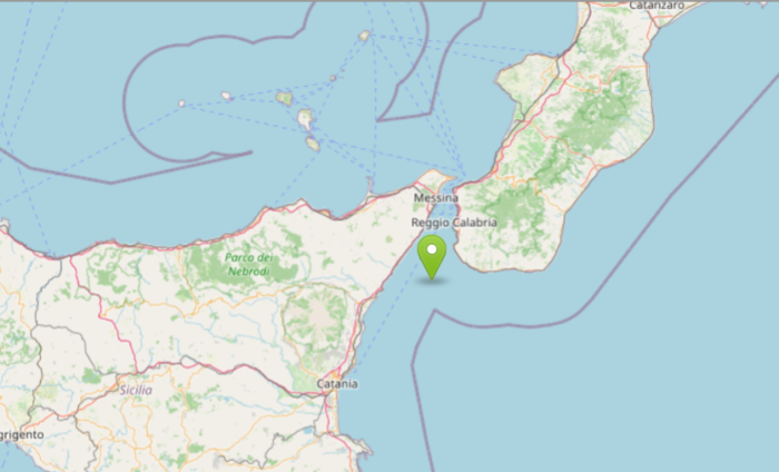 Scossa di magnitudo ML 3.7 nello Stretto di Messina: paura ma nessun danno