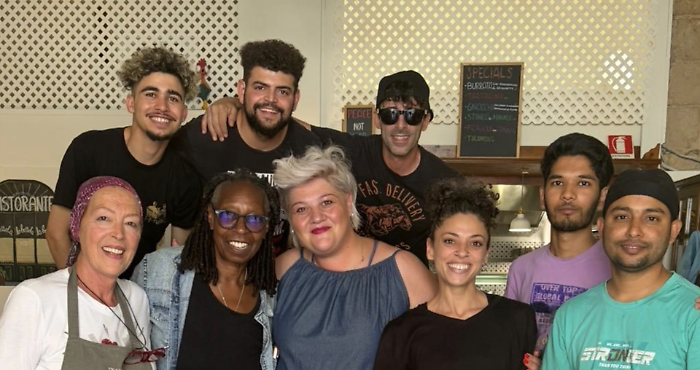 Un pranzo a Ragusa Ibla per l'attrice americana Whoopi Goldberg