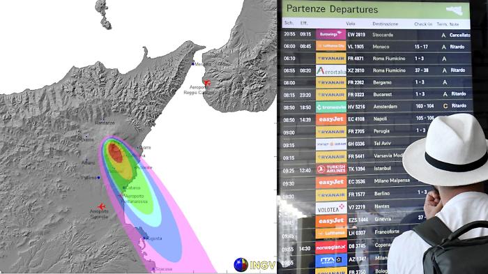 Etna, l'aeroporto di Catania allunga la chiusura: blocco integrale di arrivi e partenze fino alle 20 
