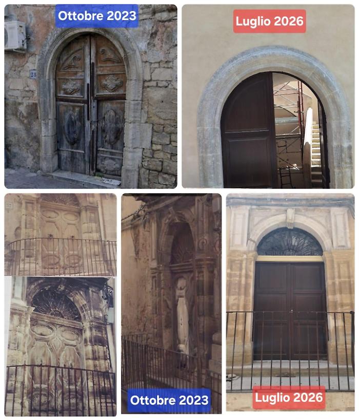Modica Alta e il mistero sui portoni storici del palazzo nobiliare