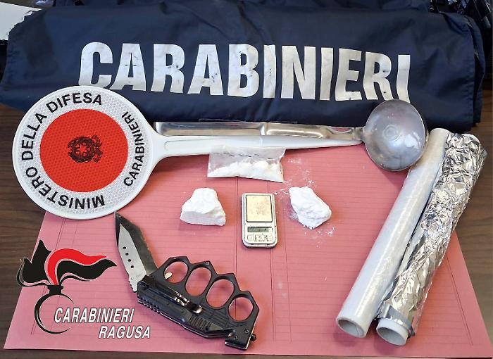 Spaccio di cocaina in pieno centro a Ragusa: 27enne arrestato dai carabinieri