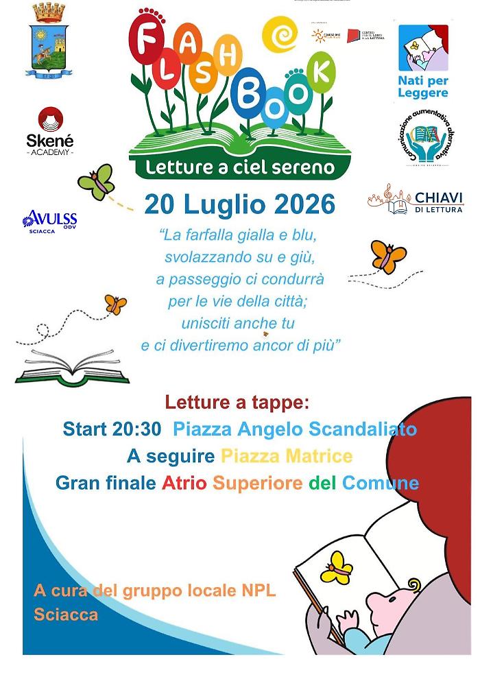 Flashbook &ndash; letture a ciel sereno: Sciacca si accende di storie tra piazze e fantasia
