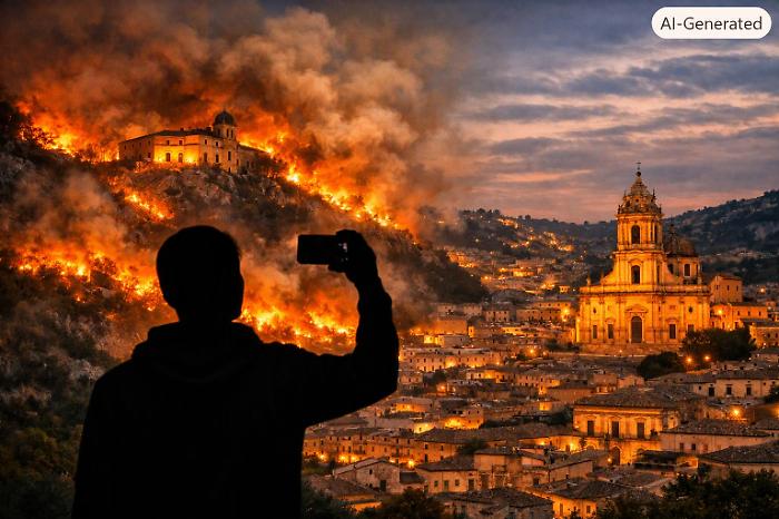 Modica, il presunto piromane catturato grazie a un selfie trovato nel suo telefonino