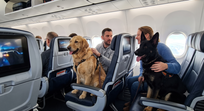 Ita Airways inaugura il servizio Large Dog On Board: addio al trasportino, cani fino a 30 kg in cabina