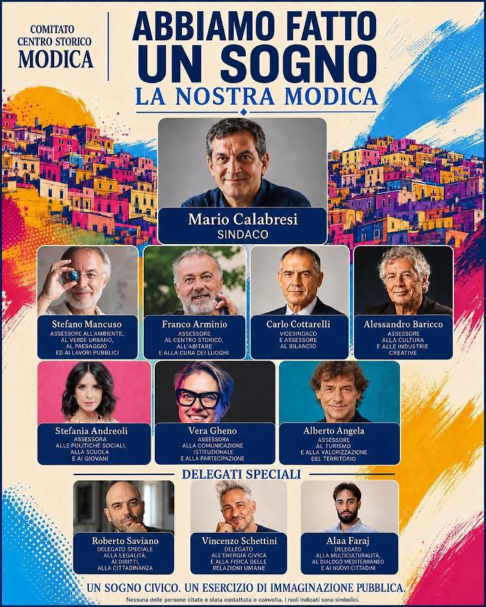 Una giunta municipale grandi firme per la citt&agrave; di Modica