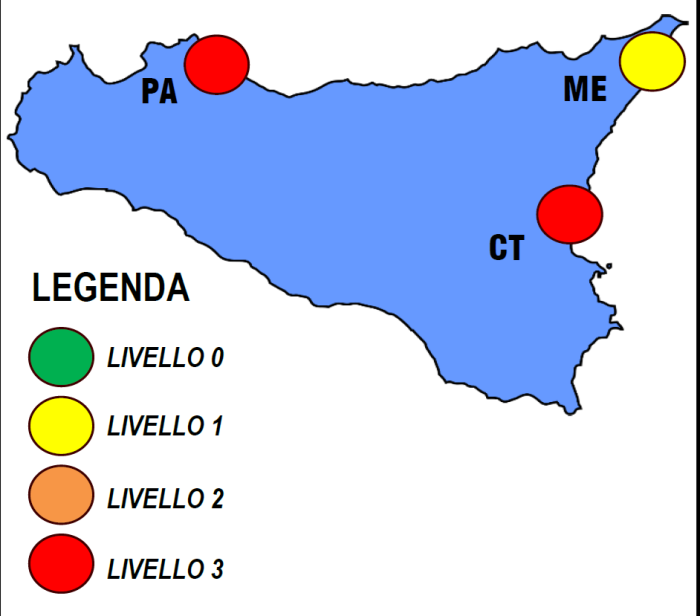 Meteo: domani ancora bollino rosso per Catania e Palermo, meglio Messina