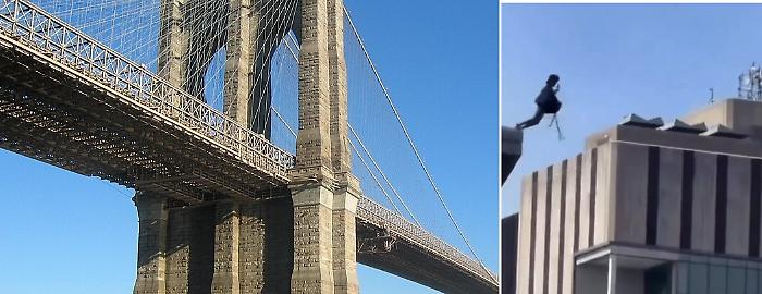 Miracolo sul ponte di Brooklyn: si lancia nell'East River e sopravvive dopo volo di 85 m