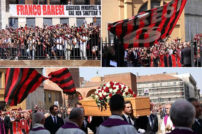 L'ultimo saluto a Franco Baresi: &laquo;C'&egrave; solo un capitano&raquo;, &laquo;6 per sempre&raquo; e You Never Walk Alone