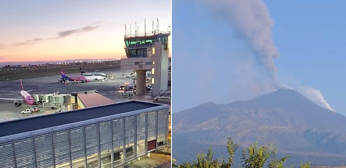 L'Etna in eruzione blocca i voli in arrivo nell'aeroporto di Catania: treni straordinari da Palermo