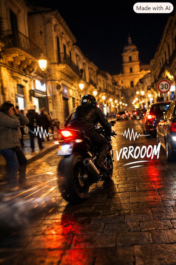 Modica e il mistero del motociclista notturno