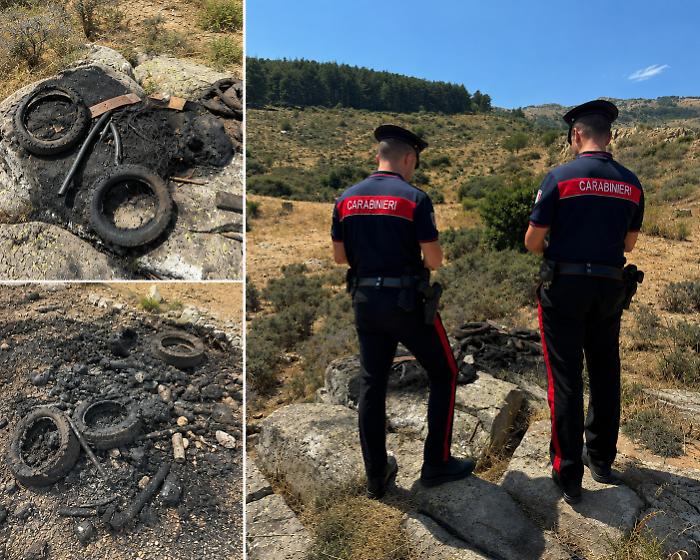 Incendiano rifiuti pericolosi nel Parco delle Madonie: denunciati due uomini a Piano dell&rsquo;Ago