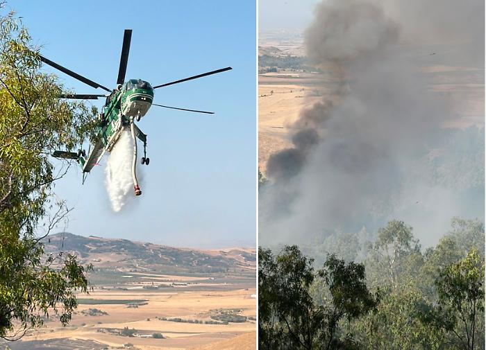 Riprende vigore il rogo sulla Montagna Ganzaria: centinaia di ettari in fumo, soccorsi in difficolt&agrave;