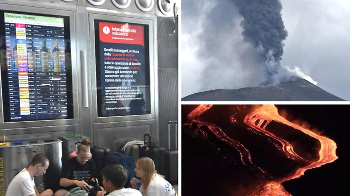 Etna, eruzione senza sosta: colata a quota 1.370 metri. Cenere su Catania, aeroporto chiuso fino alle 6