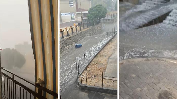 Violenti temporali estivi nella piana di Catania: pioggia, grandine e vento a Palagonia
