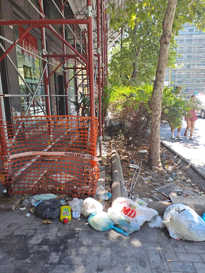 Segnalazione di degrado e mancata pulizia in Viale Vittorio Veneto, Catania