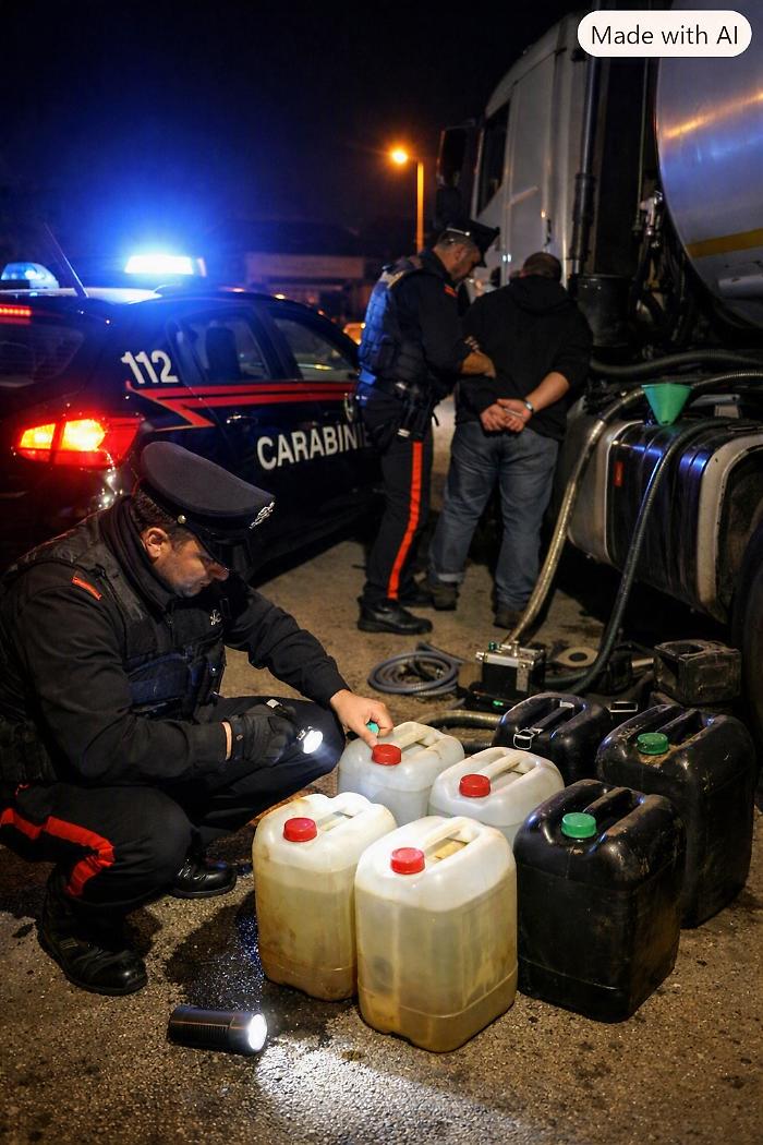 Comiso, ruba gasolio dagli autocarri in sosta: arrestato 33enne di origini romene