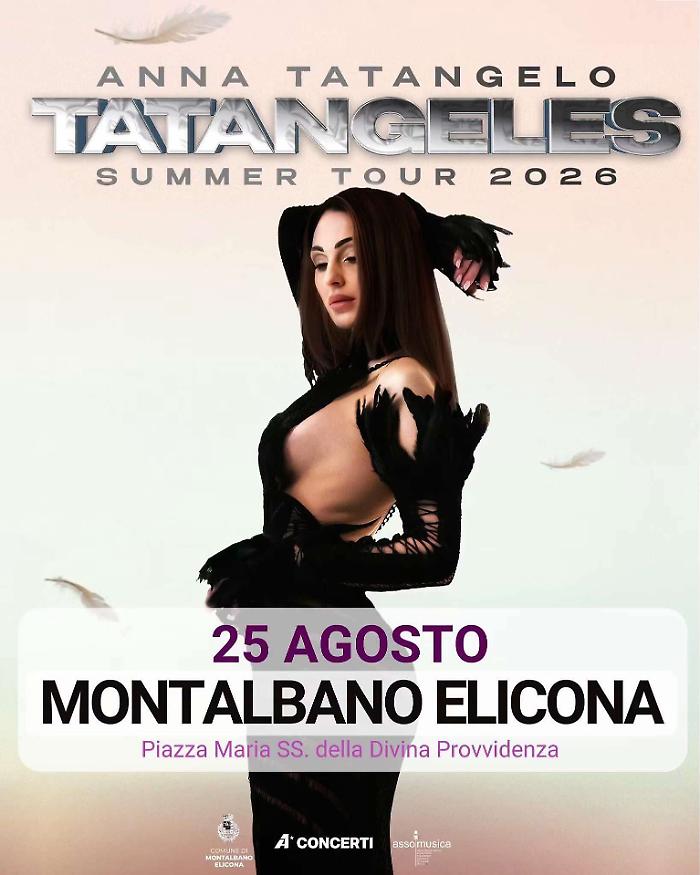 Anna Tatangelo a Montalbano Elicona: domani in piazza il &ldquo;Tatangeles Summer Tour&rdquo;