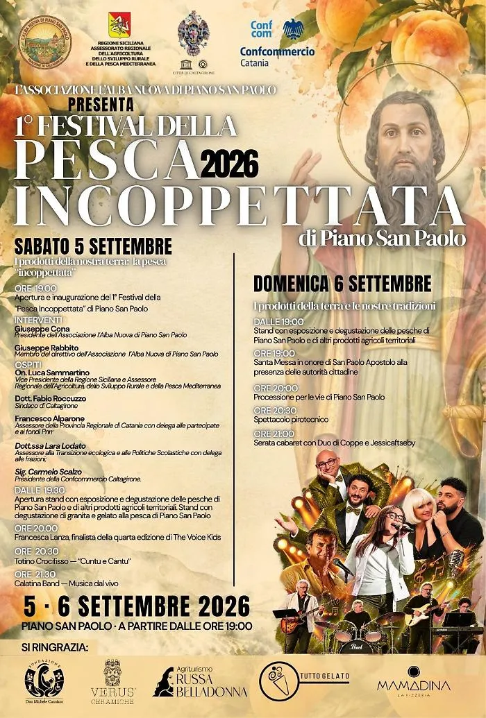 A Piano San Paolo il 1&deg; Festival della Pesca Incoppettata