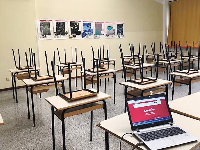 Aule vuote di alunni