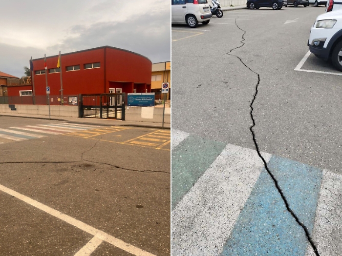 Tremestieri, profonda crepa all&rsquo;ingresso della &ldquo;Teresa di Calcutta&rdquo;