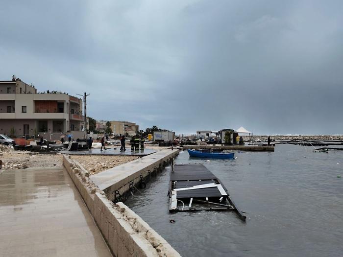 A Ortigia e Portopalo porti in ginocchio: blackout di ore e strade semidistrutte