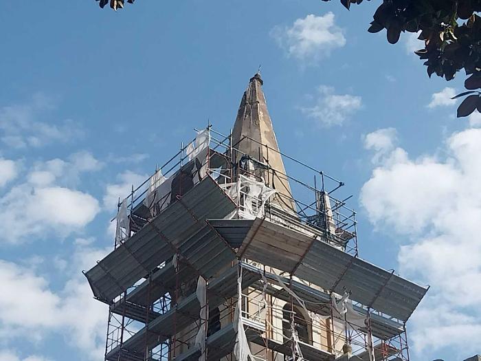 Quaranta case inagibili, in settimana la messa in sicurezza del campanile