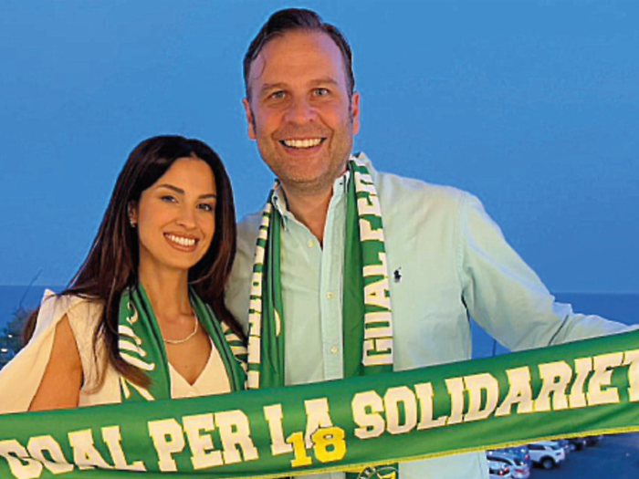 Eleonora Incardona e il patron Luca Napoli