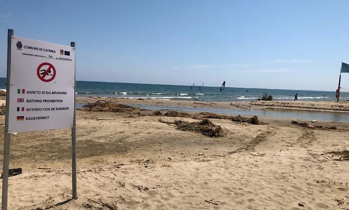 Catania, dura meno di 24 ore il divieto di balneazione alla foce del Forcile: analisi dell'Asp nella norma