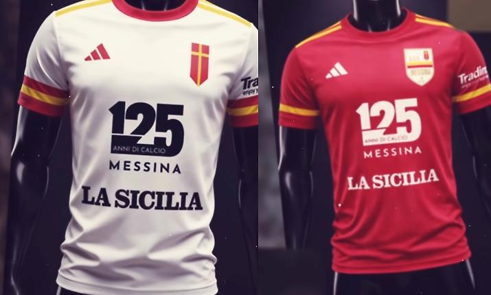 Il Messina presenta le due nuove maglie nel segno della tradizione