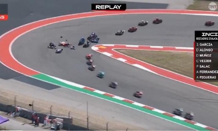 Il freno non va e la moto di Ferr&aacute;ndez diventa un missile: il video della tragedia sfiorata ad Austin